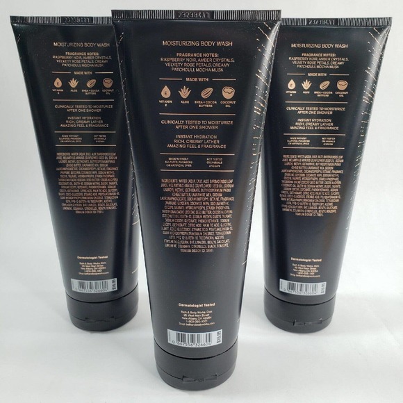3 INTO THE NIGHT Moisturizing Body Wash 10 oz Bath Body Works Shea Butter Vit E - Picture 2 of 6